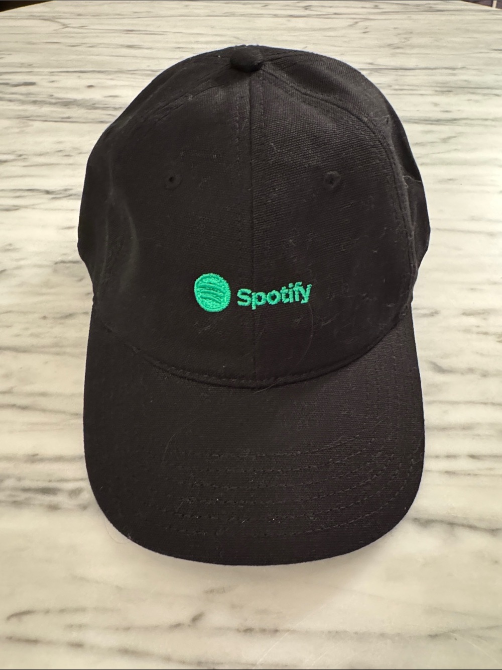 Black Baseball Cap with Spotify Logo
